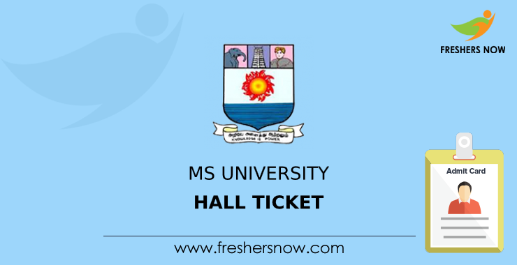 MS University Hall Ticket MS University Hall Ticket