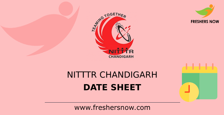 NITTTR Chandigarh Date Sheet NITTTR Chandigarh Date Sheet