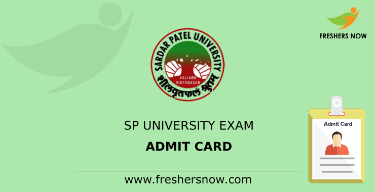 SP University Exam Admit Card SP University Exam Admit Card