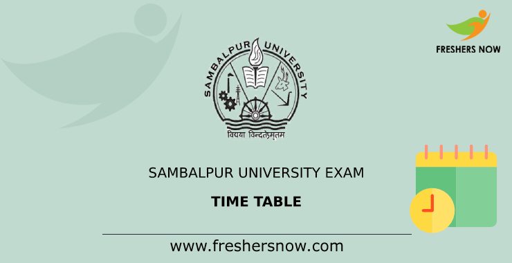 Sambalpur University Exam Time Table Sambalpur University Exam Time Table