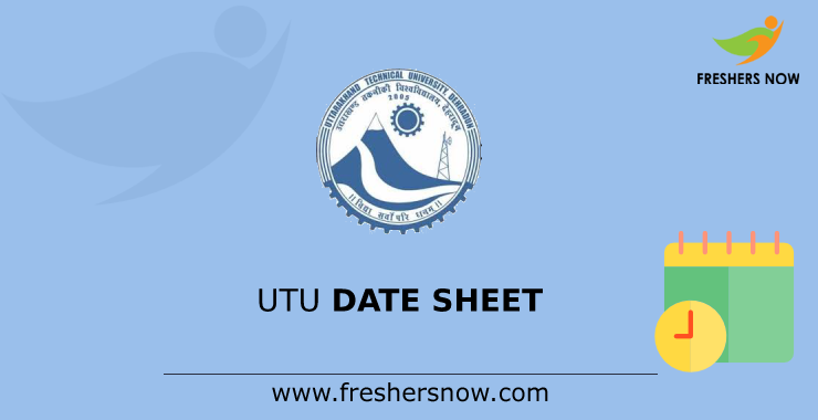 UTU Date Sheet UTU Date Sheet