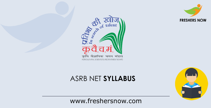 ASRB NET Syllabus ASRB NET Syllabus