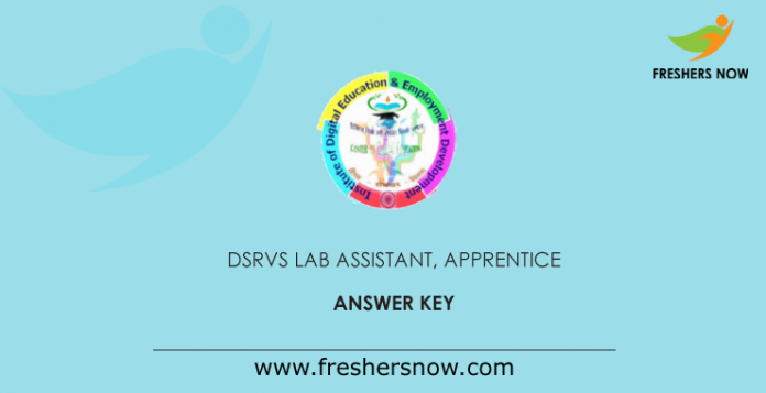 DSRVS लैब असिस्टेंट, अपरेंटिस उत्तर कुंजी DSRVS लैब असिस्टेंट, अपरेंटिस उत्तर कुंजी