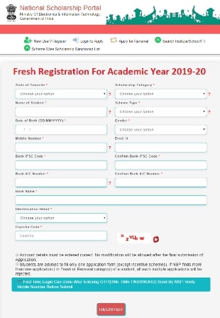 Fresh Registration