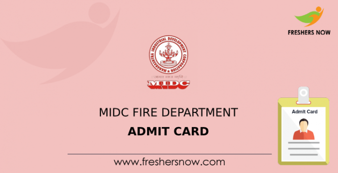 MIDC Fire Department Admit Card MIDC Fire Department Admit Card