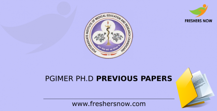 PGIMER Ph.D. Previous Question Papers