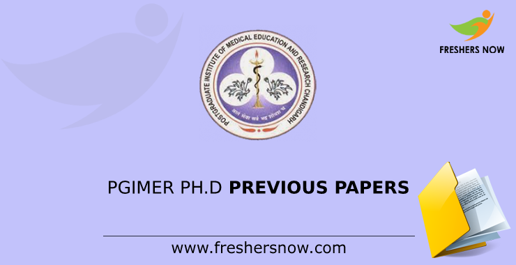 PGIMER Ph.D Previous Question Papers PGIMER Ph.D. Previous Question Papers