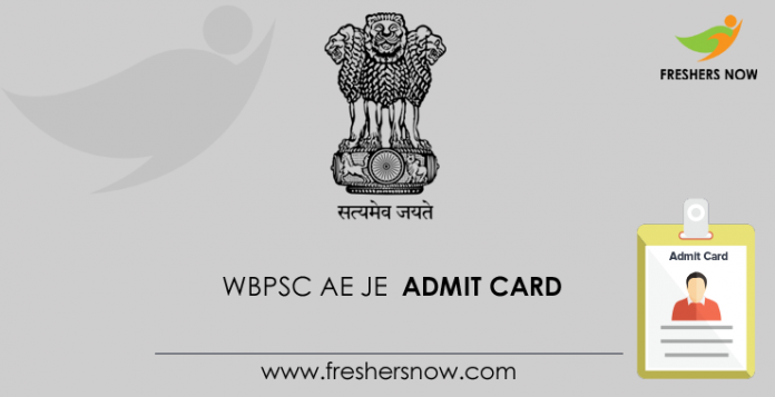 WBPSC AE JE Admission Card