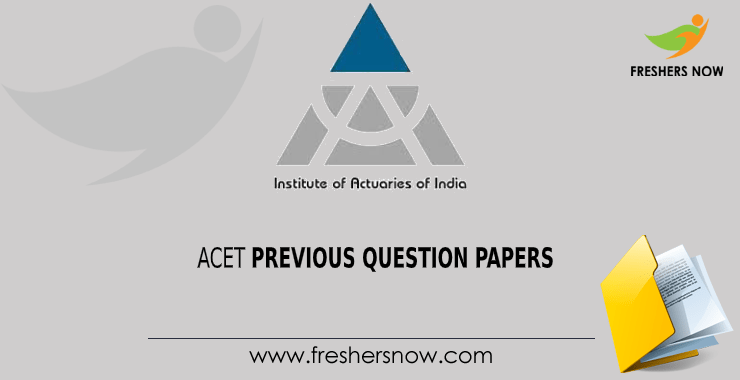 ACET Previous Question Papers ACET Previous Question Papers