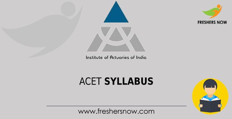 ACET Syllabus ACET Syllabus