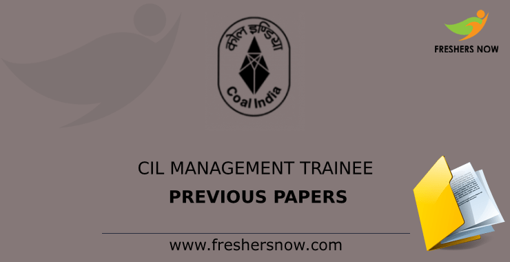 CIL Management Trainee Previous Papers CIL Management Trainee Previous Papers