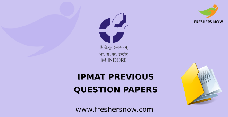 IPMAT Previous Question Papers IPMAT Previous Question Papers