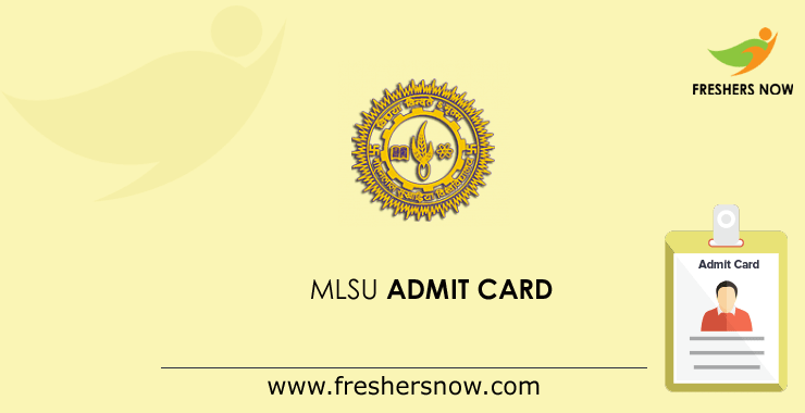 MLSU Admit Card MLSU Admit Card