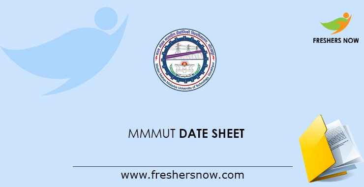 MMMUT Date Sheet MMMUT Date Sheet