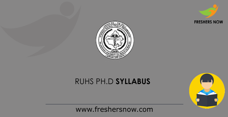 RUHS Ph.D Syllabus RUHS Ph.D Syllabus