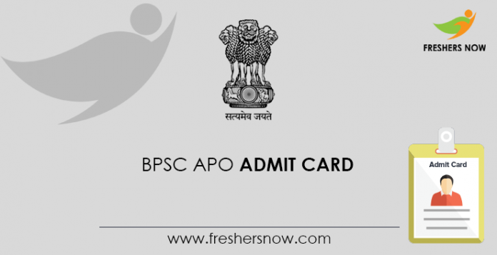 BPSC APO admission card