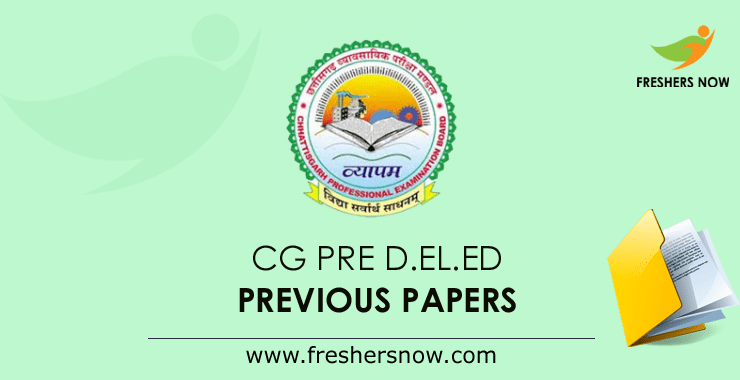 CG Pre D.El.Ed Previous Question Papers CG Pre D.El.Ed Previous Question Papers