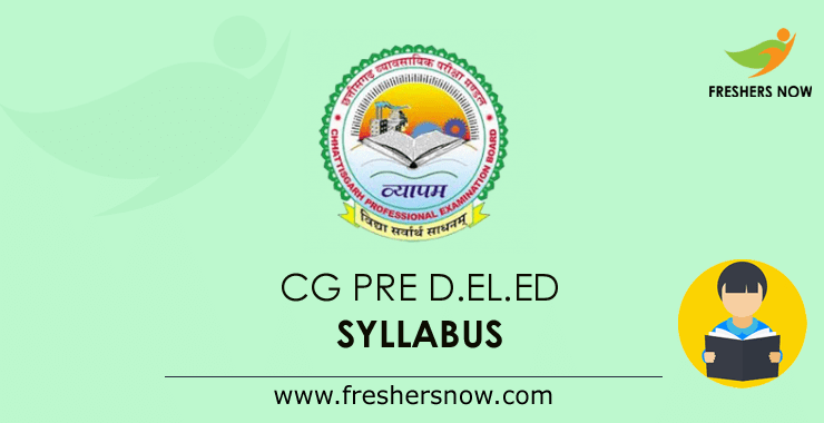 CG Pre D.El.Ed Syllabus CG Pre D.El.Ed Syllabus