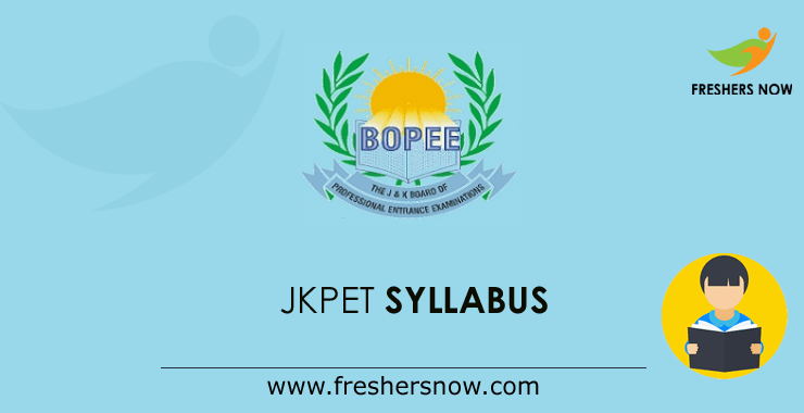 JKPET Syllabus JKPET Syllabus