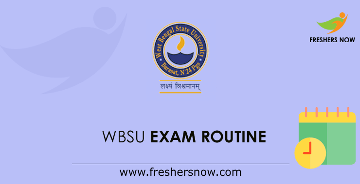WBSU Exam Routine WBSU Exam Routine