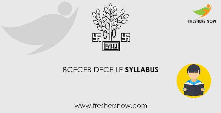 Bihar DCECE LE Syllabus BCECEB DECE LE Syllabus