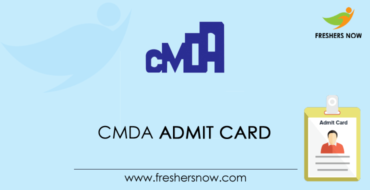 CMDA Admit Card CMDA Admit Card