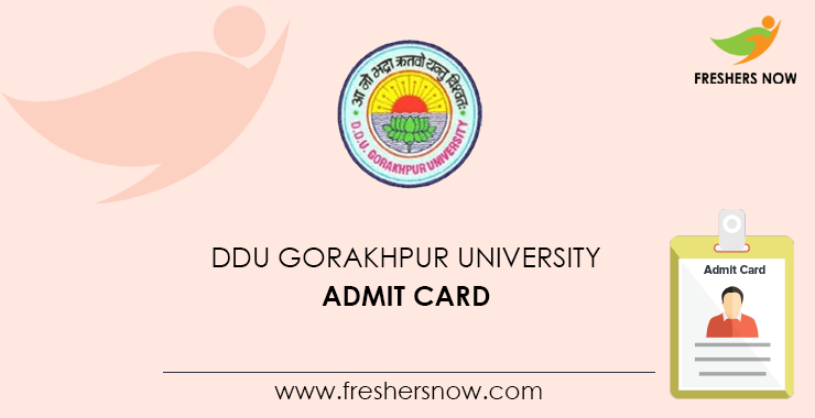 DDU Gorakhpur University Admit Card DDU Gorakhpur University Admit Card