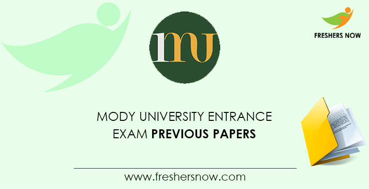 Mody University Entrance Exam Previous Question Papers Mody University Entrance Exam Previous Question Papers