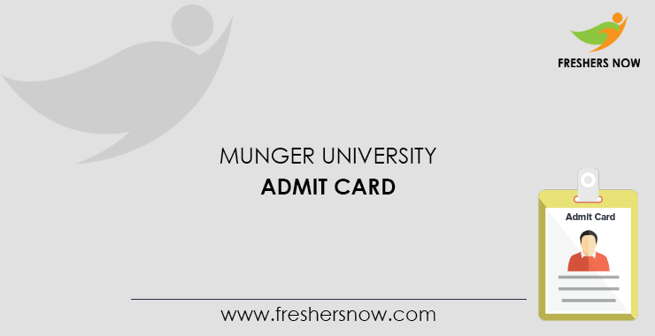 Munger University Admit Card Munger University Admit Card