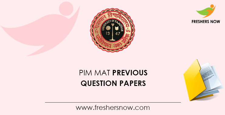 PIM MAT Previous Question Papers PIM MAT Previous Question Papers
