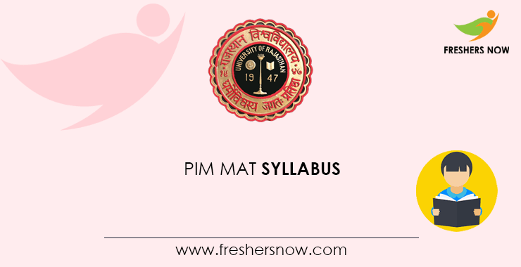PIM MAT Syllabus PIM MAT Syllabus