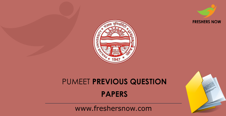 PUMEET Previous Question Papers PUMEET Previous Question Papers