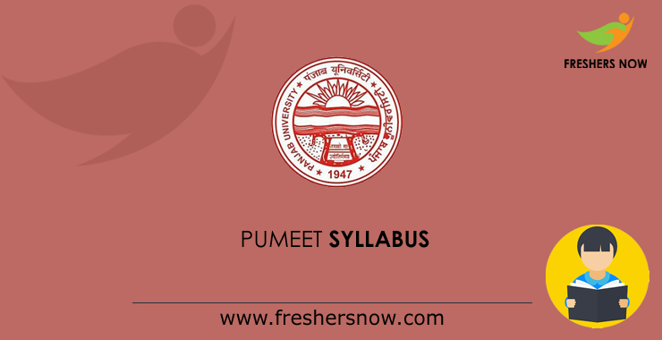 PUMEET Syllabus PUMEET Syllabus