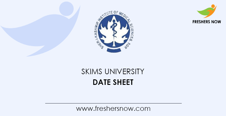 SKIMS University Date Sheet SKIMS University Date Sheet