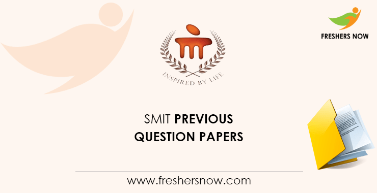 SMIT Offline Test Previous Question Papers SMIT Offline Test Previous Question Papers
