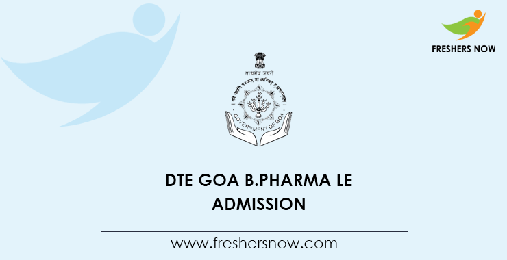 DTE Goa B Pharma LE Admission DTE Goa B Pharma LE Admission