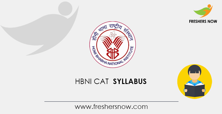 HBNI CAT Syllabus HBNI CAT Syllabus