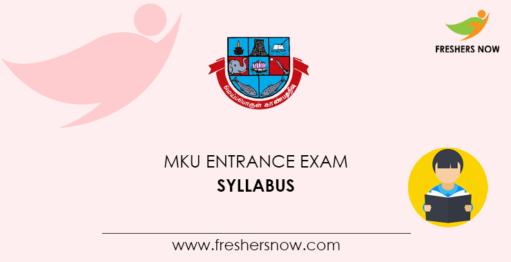 MKU Entrance Exam Syllabus MKU Entrance Exam Syllabus