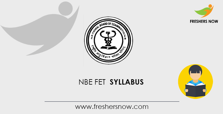 NBE FET Syllabus NBE FET Syllabus