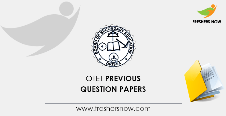 OTET Previous Question Papers OTET Previous Question Papers