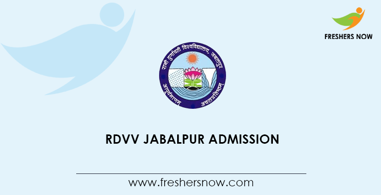RDVV Jabalpur Admission 2020 RDVV Jabalpur Admission 2020
