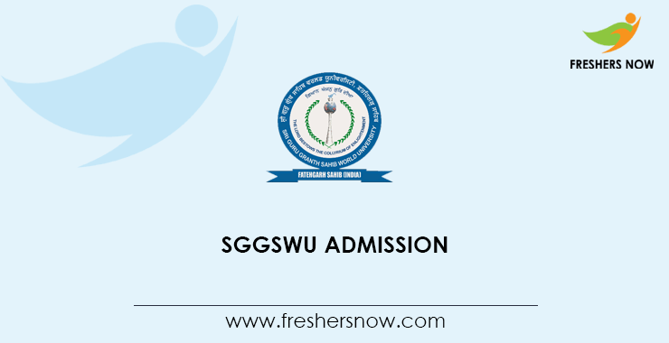 SGGSWU Admission SGGSWU Admission