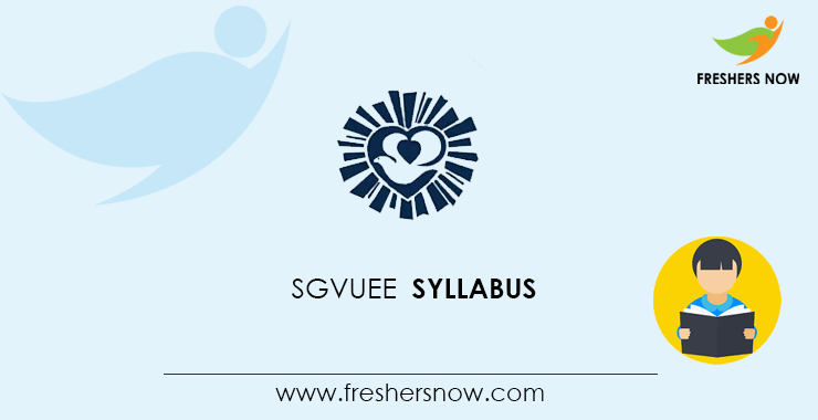 SGVUEE Syllabus SGVUEE Syllabus