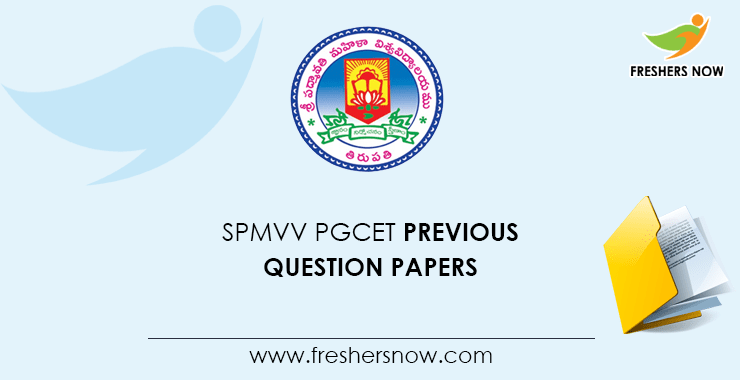 SPMVV PGCET Previous Question Papers SPMVV PGCET Previous Question Papers