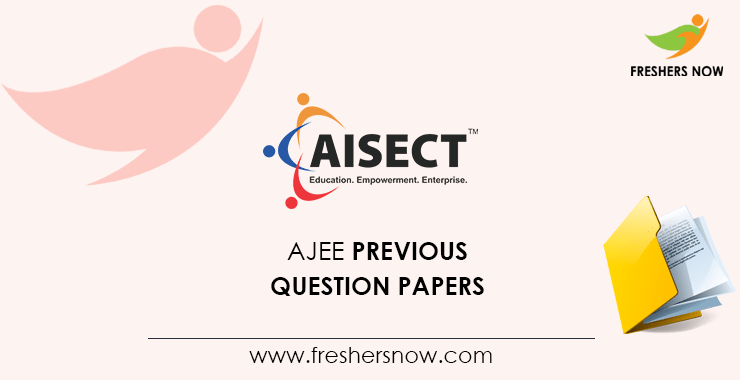 AJEE Previous Question Papers AJEE Previous Question Papers