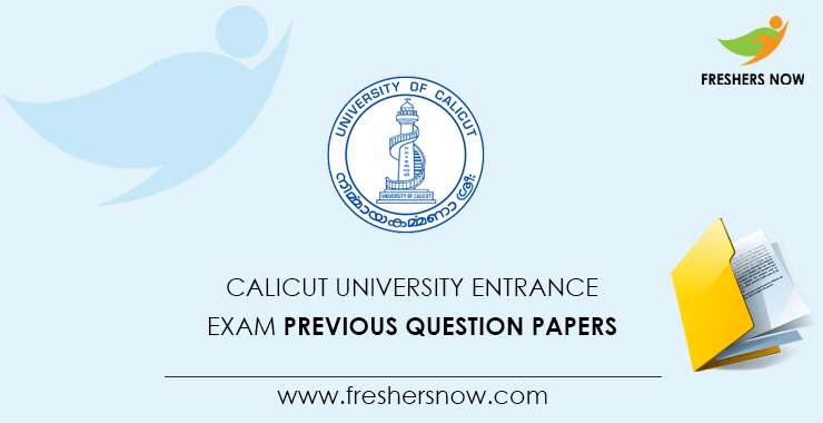 Calicut University Entrance Exam Previous Question Papers Pdf