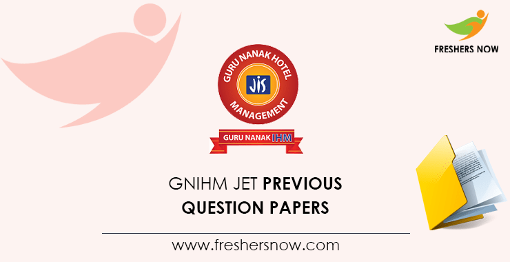 GNIHM JET Previous Question Papers GNIHM JET Previous Question Papers