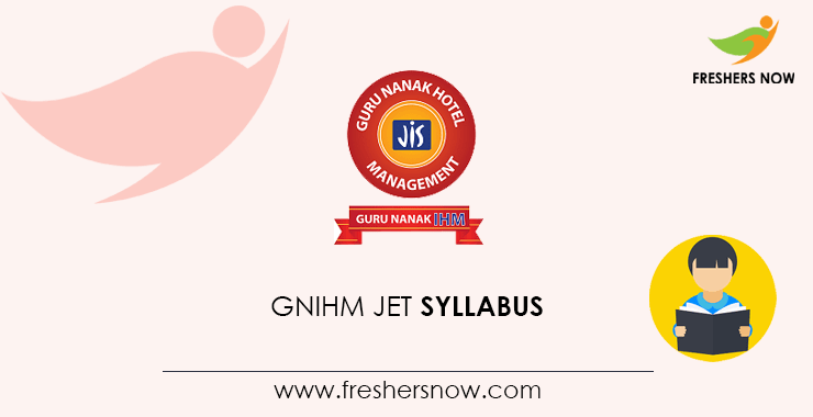 GNIHM JET Syllabus GNIHM JET Syllabus