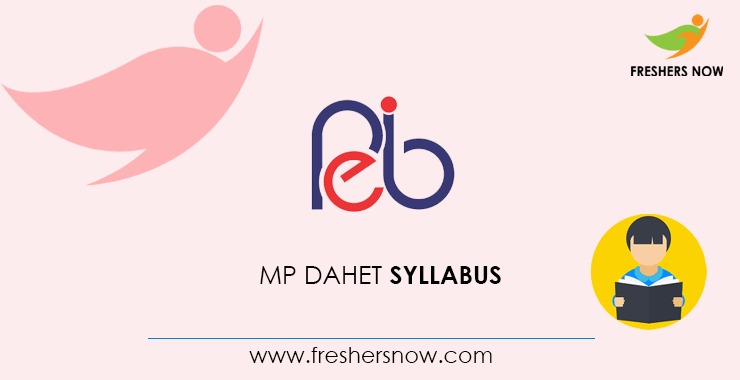 MP DAHET Syllabus MP DAHET Syllabus