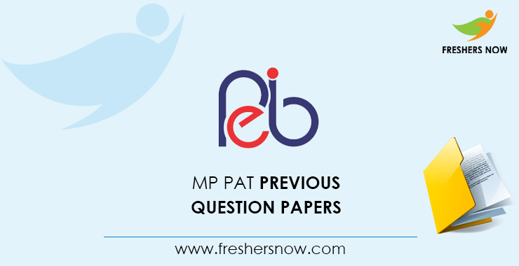 MP PAT Previous Question Papers MP PAT Previous Question Papers
